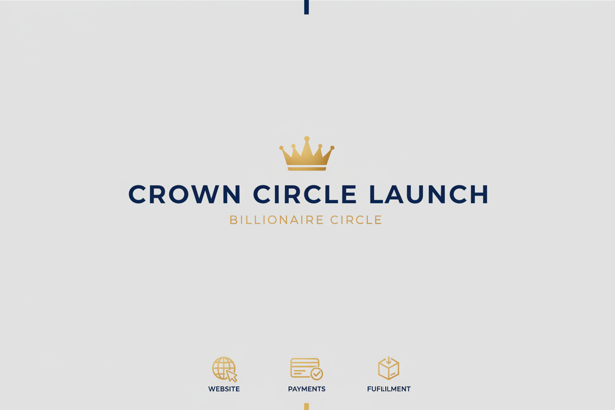 Crown Circle Launch — Done-For-You E-Commerce Website by Billionaire Circle